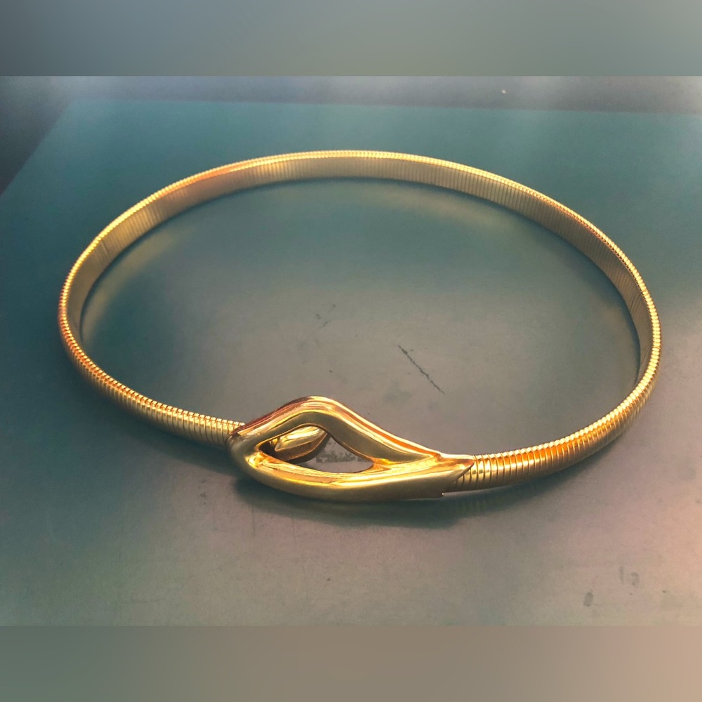 Accessocraft NYC Gold Stretch Adjustable Belt